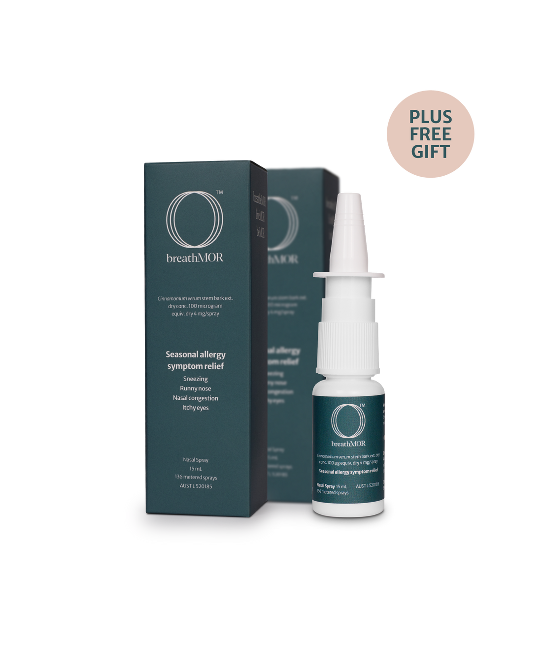 breathMOR two's pack seasonal allergy symptom relief product