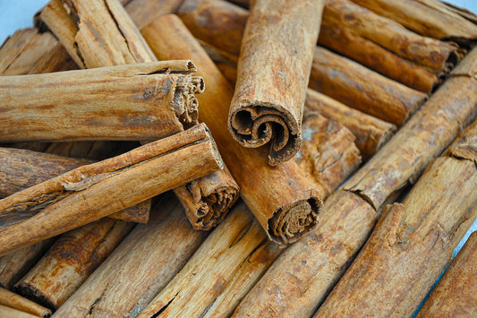 Cinnamon bark sticks, a natural ingredient studied for sinus and hayfever relief